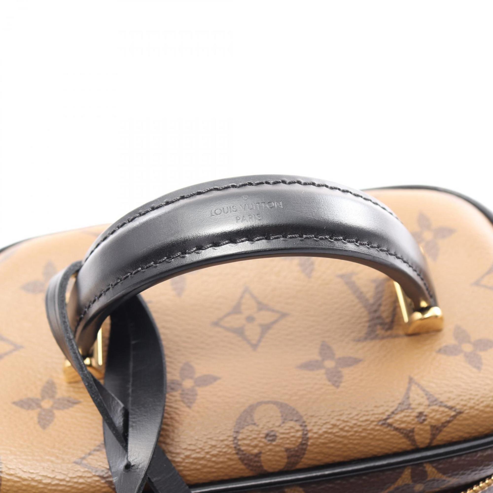 Louis Vuitton Vanity NV PM Monogram Reverse Handbag Bag Coated Canvas Leather Women's Brown Black M45165