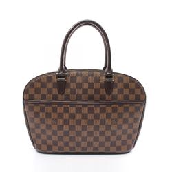 Louis Vuitton LOUIS VUITTON Saria Horizontal Damier Ebene Handbag Bag Coated Canvas Leather Women's Brown N51282