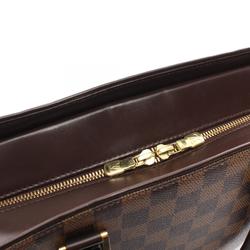 Louis Vuitton LOUIS VUITTON Saria Horizontal Damier Ebene Handbag Bag Coated Canvas Leather Women's Brown N51282