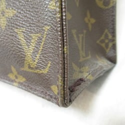 Louis Vuitton LOUIS VUITTON Sac Plat Bag Coated Canvas Monogram Women's Brown M51140