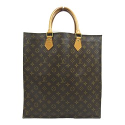 Louis Vuitton LOUIS VUITTON Sac Plat Bag Coated Canvas Monogram Women's Brown M51140