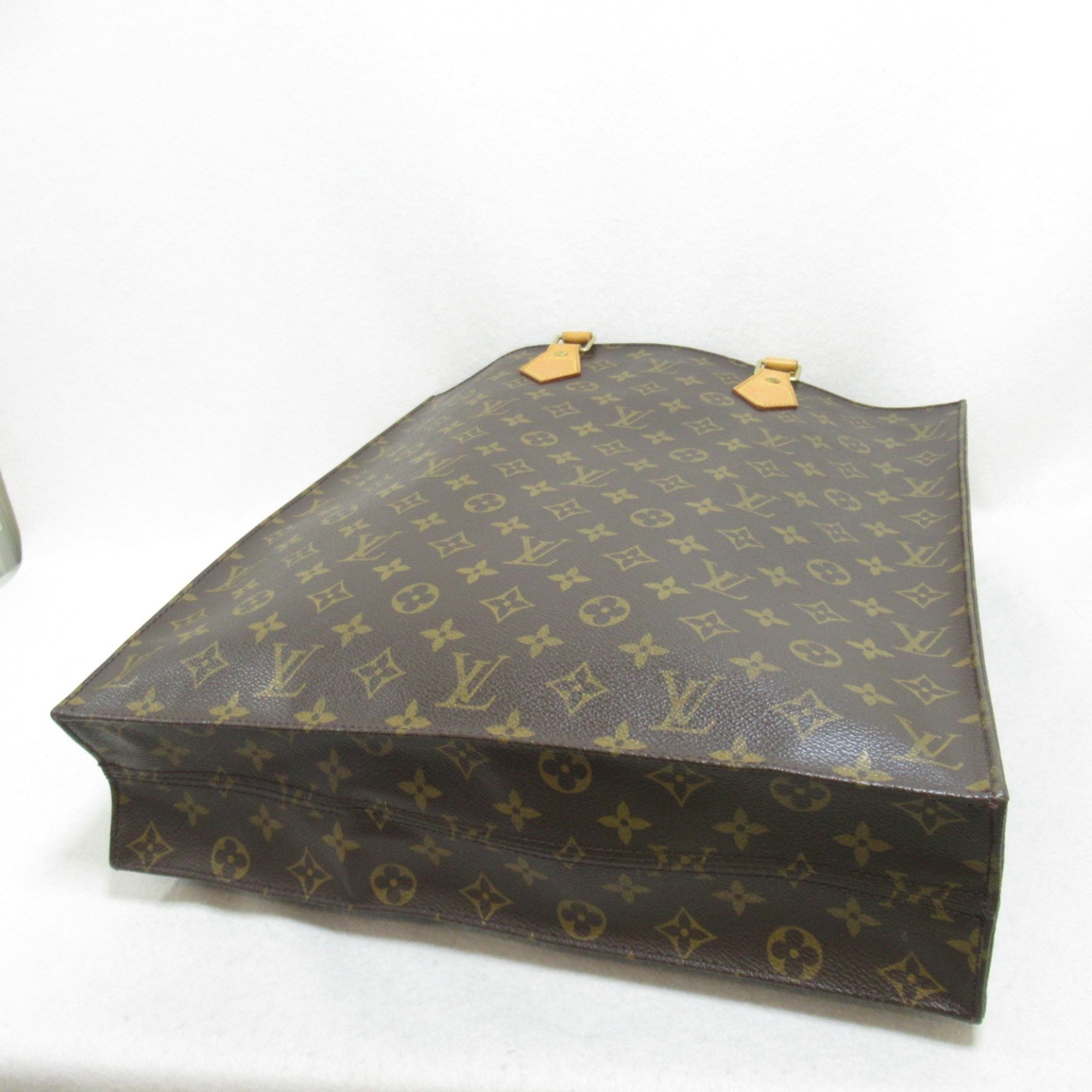 Louis Vuitton LOUIS VUITTON Sac Plat Bag Coated Canvas Monogram Women's Brown M51140