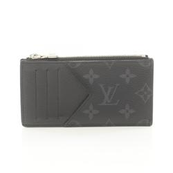 LOUIS VUITTON Coin Card Holder Wallet/Coin Case Wallet Coated Canvas Leather Taigarama Men's Black M30271