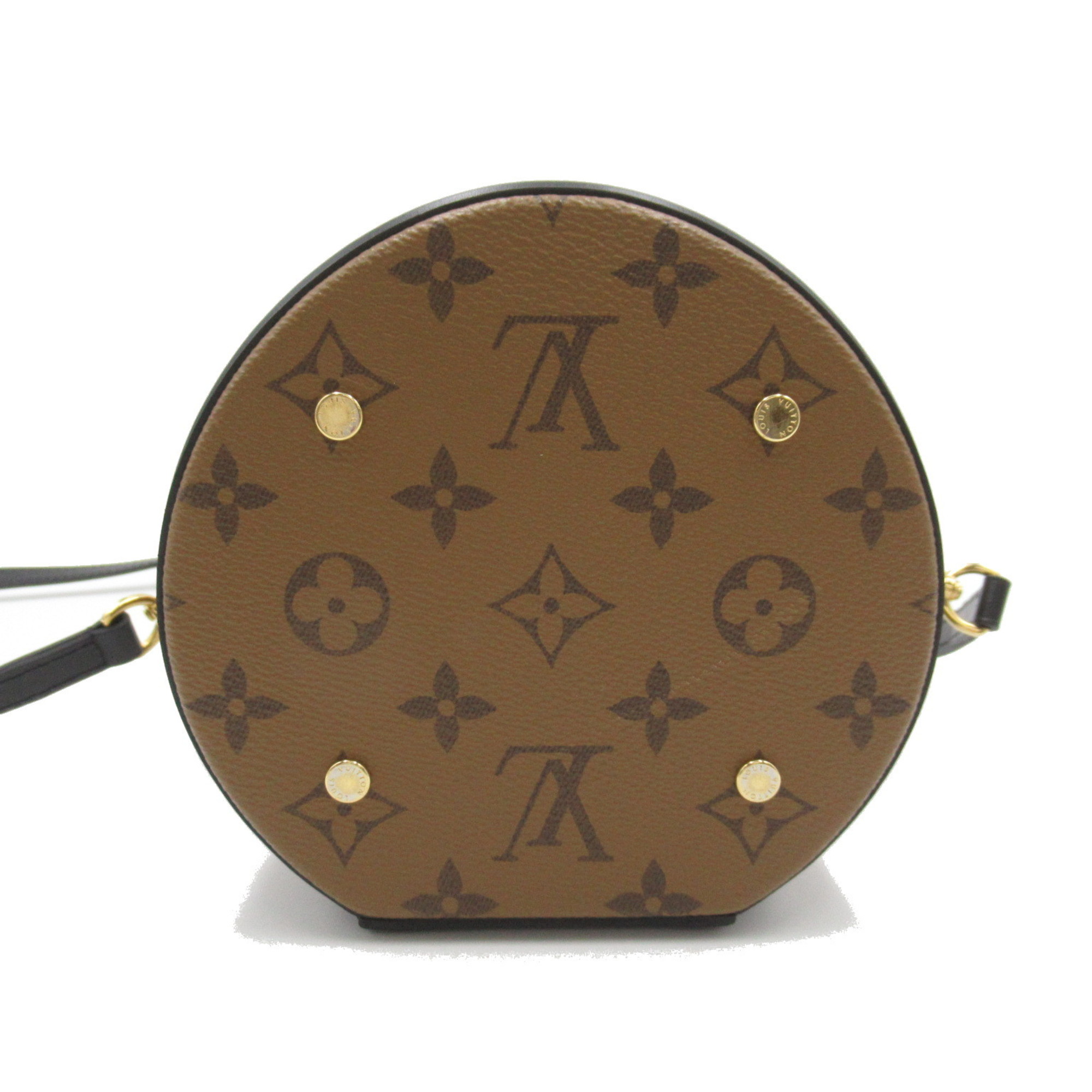 LOUIS VUITTON Cannes Handbag Bag Coated Canvas Monogram Reverse Women's Brown M43986