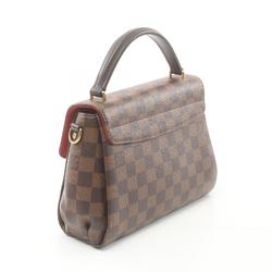 Louis Vuitton Croisette Damier Ebene Handbag Bag Coated Canvas Leather Women's Brown N53000