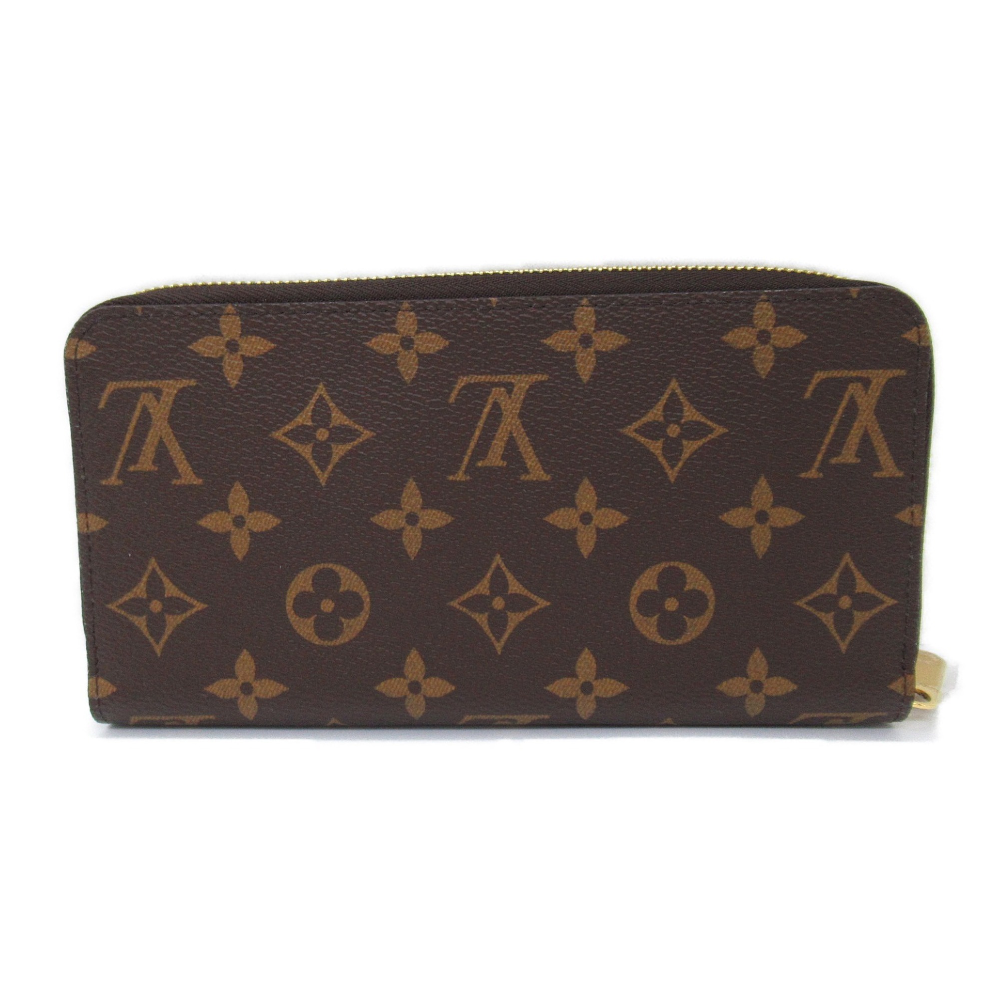 Louis Vuitton LOUIS VUITTON Zippy Wallet Round Long Coated Canvas Monogram Women's Brown M42616