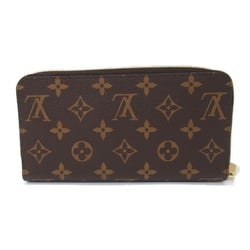 Louis Vuitton LOUIS VUITTON Zippy Wallet Round Long Coated Canvas Monogram Women's Brown M42616