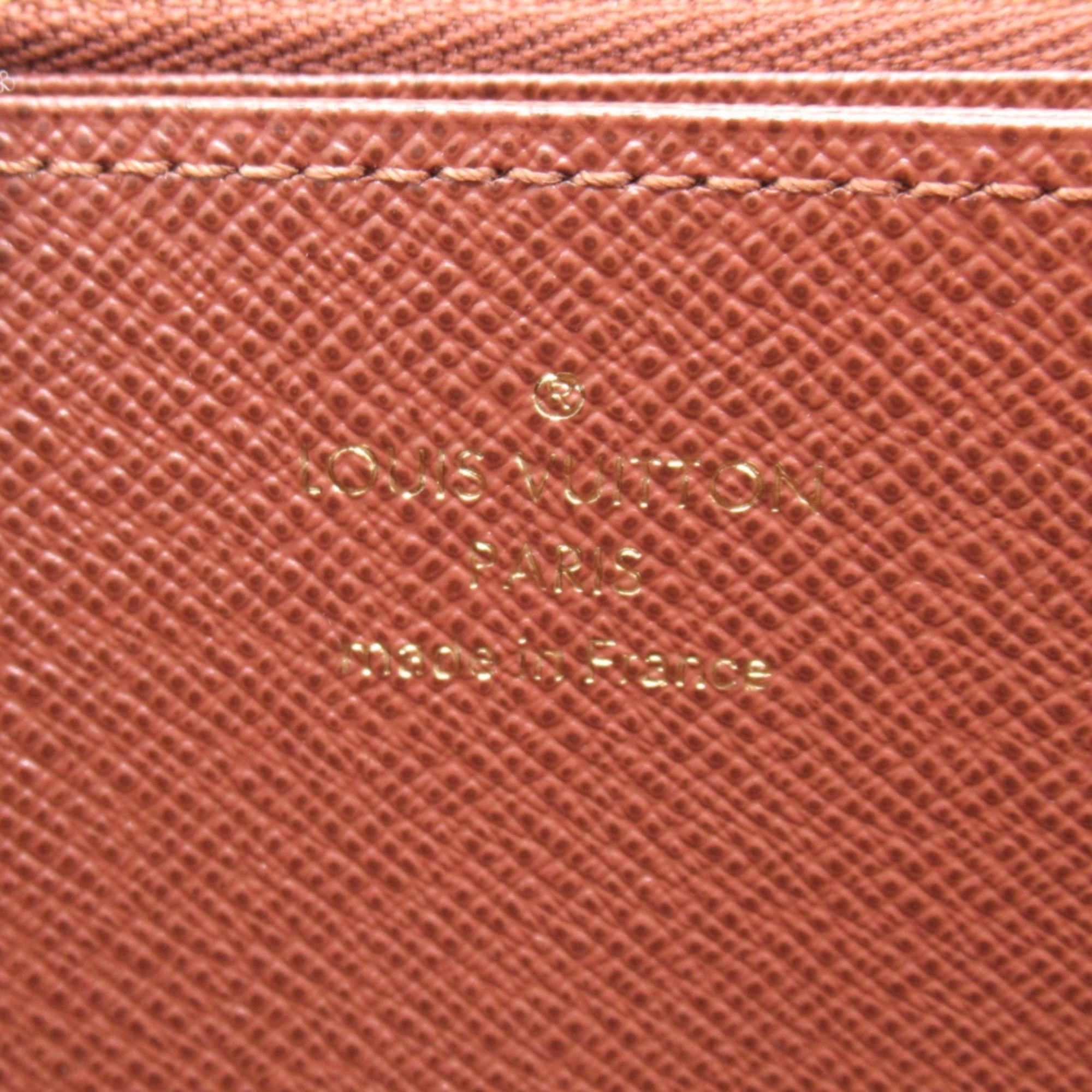 Louis Vuitton LOUIS VUITTON Zippy Wallet Round Long Coated Canvas Monogram Women's Brown M42616