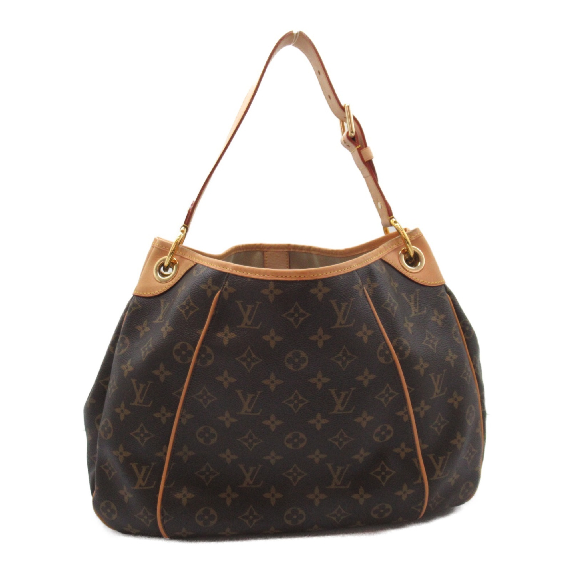 Louis Vuitton Galliera PM Monogram Shoulder Bag, Coated Canvas, Leather, Monogram, Women's, Brown, M56382