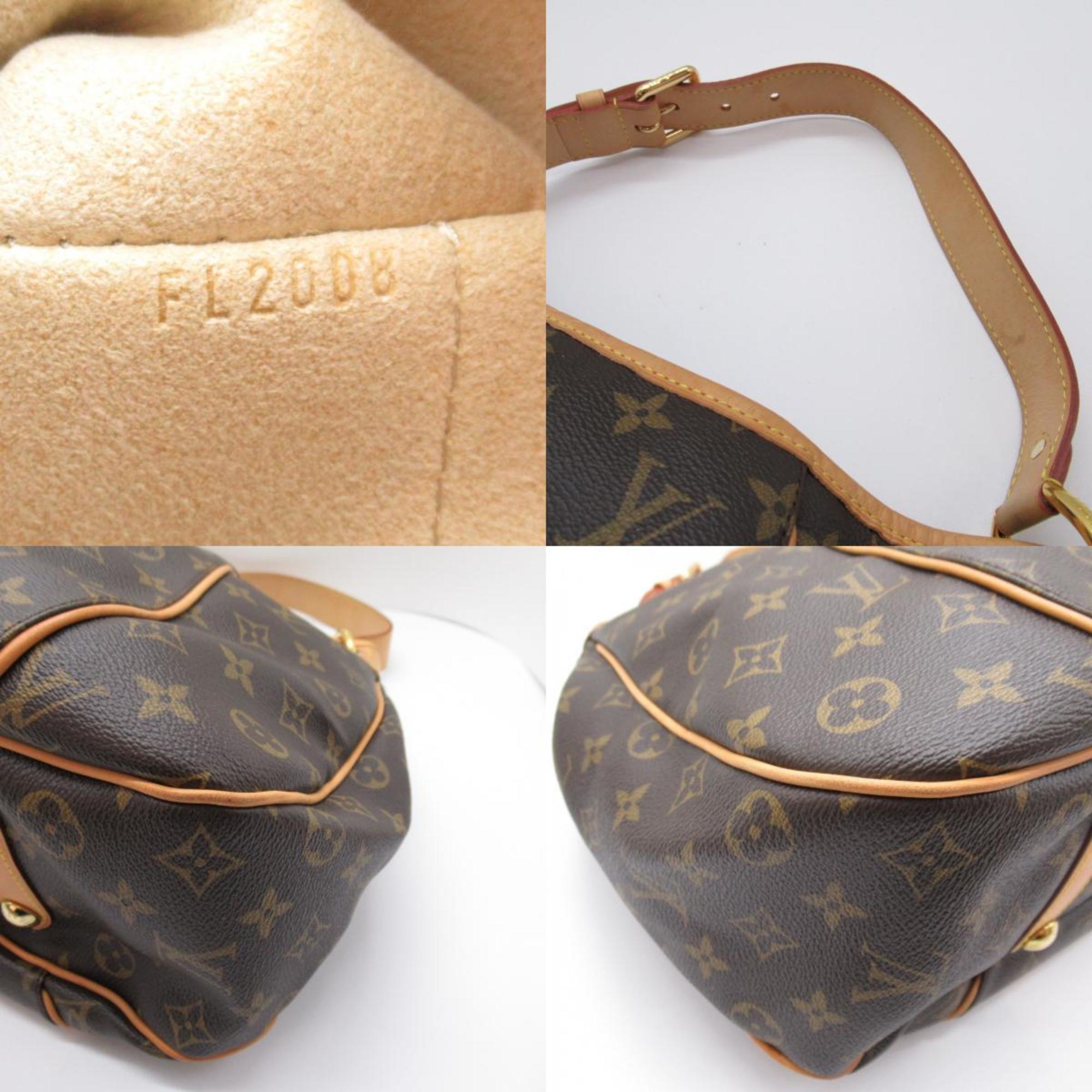 Louis Vuitton Galliera PM Monogram Shoulder Bag, Coated Canvas, Leather, Monogram, Women's, Brown, M56382