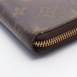 Louis Vuitton LOUIS VUITTON Zippy Organizer Monogram Round Long Wallet Coated Canvas Men's Women's Brown M62581