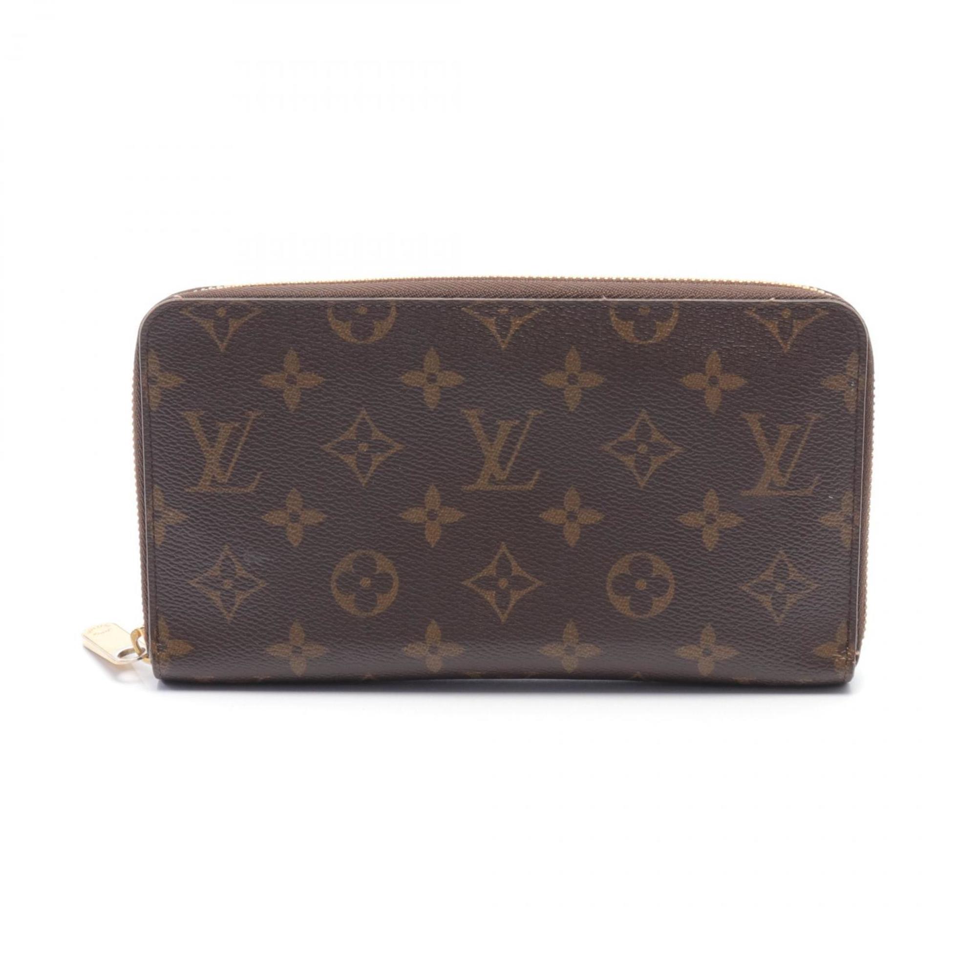 Louis Vuitton LOUIS VUITTON Zippy Organizer Monogram Round Long Wallet Coated Canvas Men's Women's Brown M62581