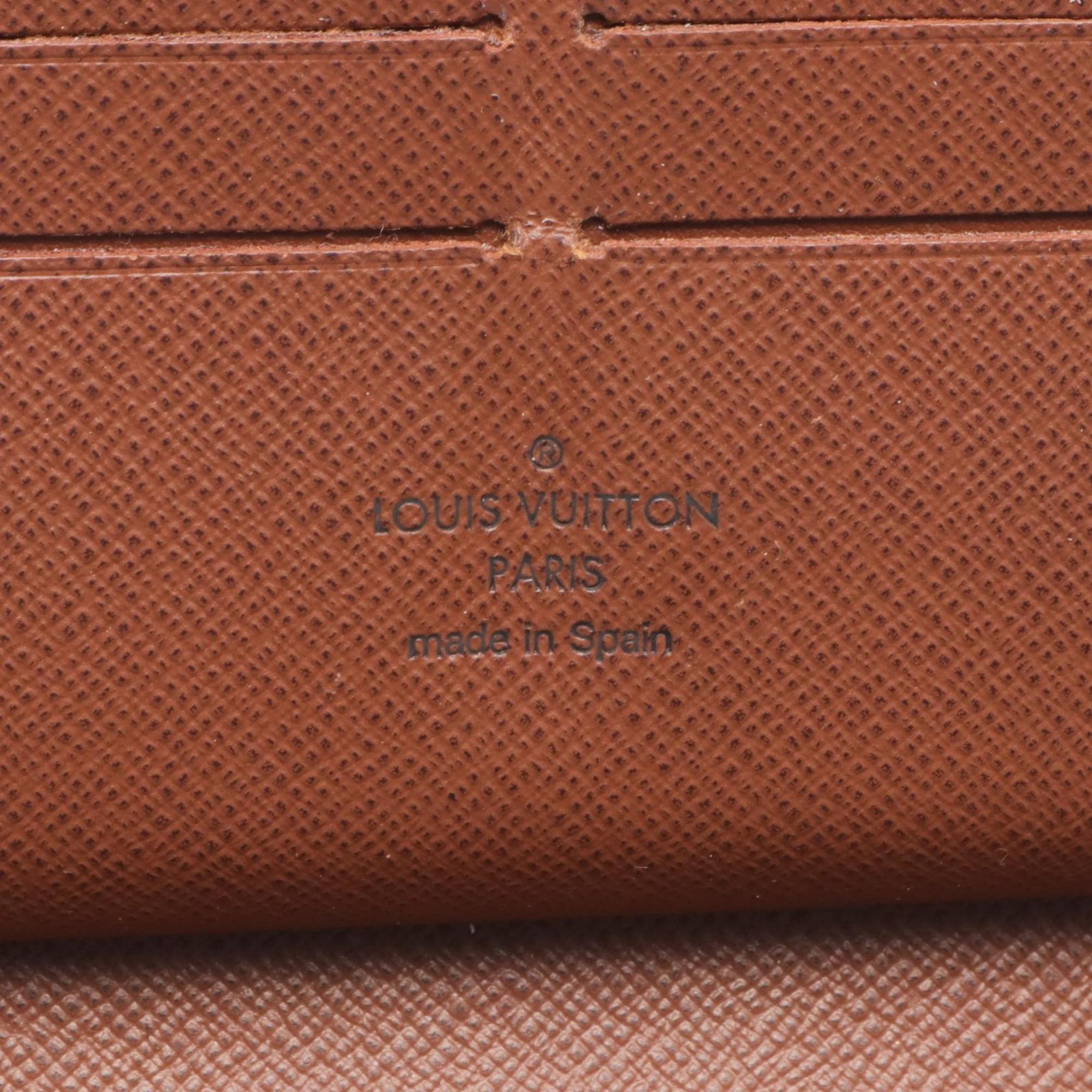 Louis Vuitton LOUIS VUITTON Zippy Organizer Monogram Round Long Wallet Coated Canvas Men's Women's Brown M62581