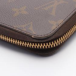 Louis Vuitton LOUIS VUITTON Zippy Organizer Monogram Round Long Wallet Coated Canvas Men's Women's Brown M62581