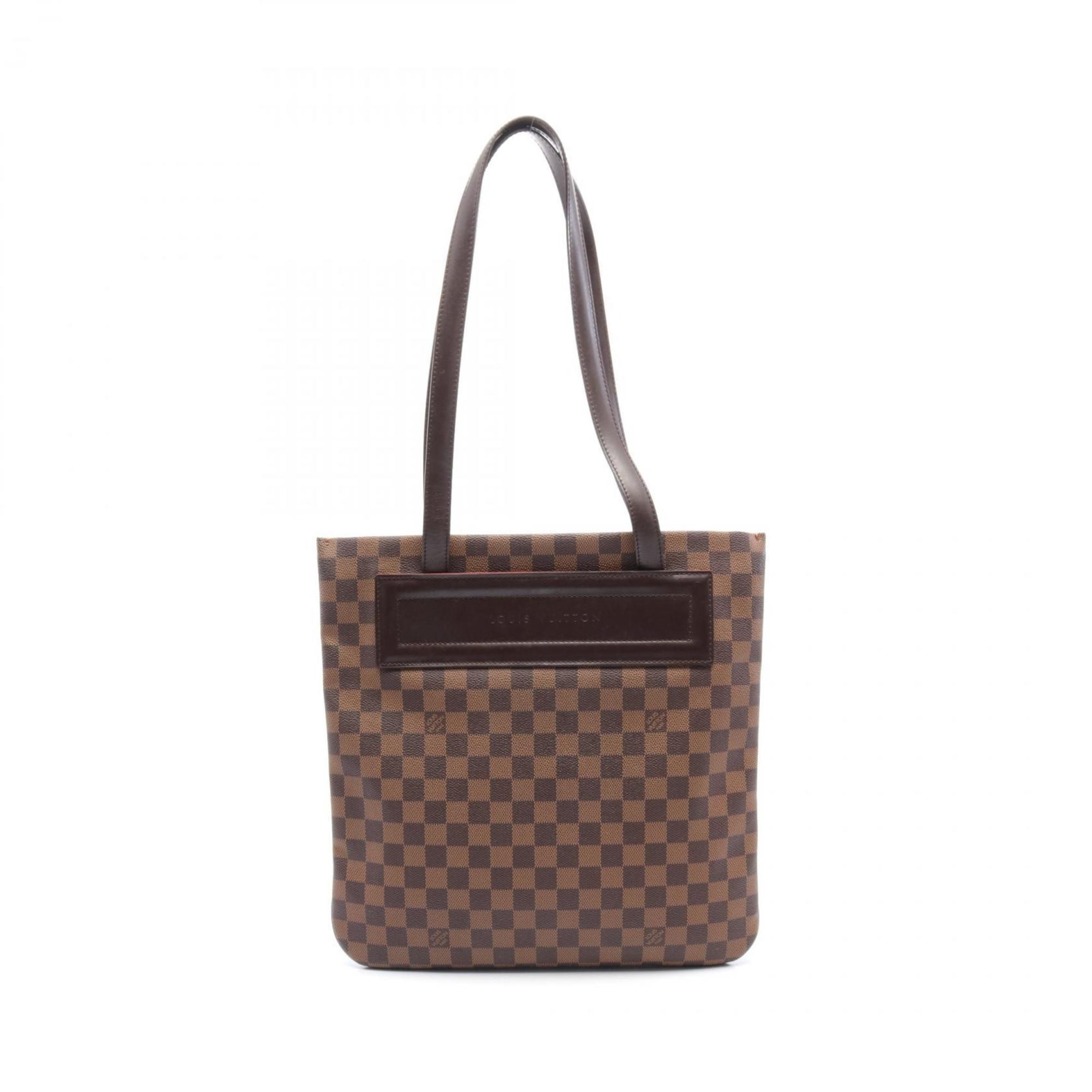 Louis Vuitton Clifton Damier Ebene Tote Bag, Coated Canvas, Leather, Women's, Brown, N51149