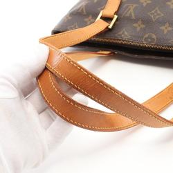 Louis Vuitton LOUIS VUITTON Cabas Piano Monogram Shoulder Bag Coated Canvas Leather Women's Brown M51148