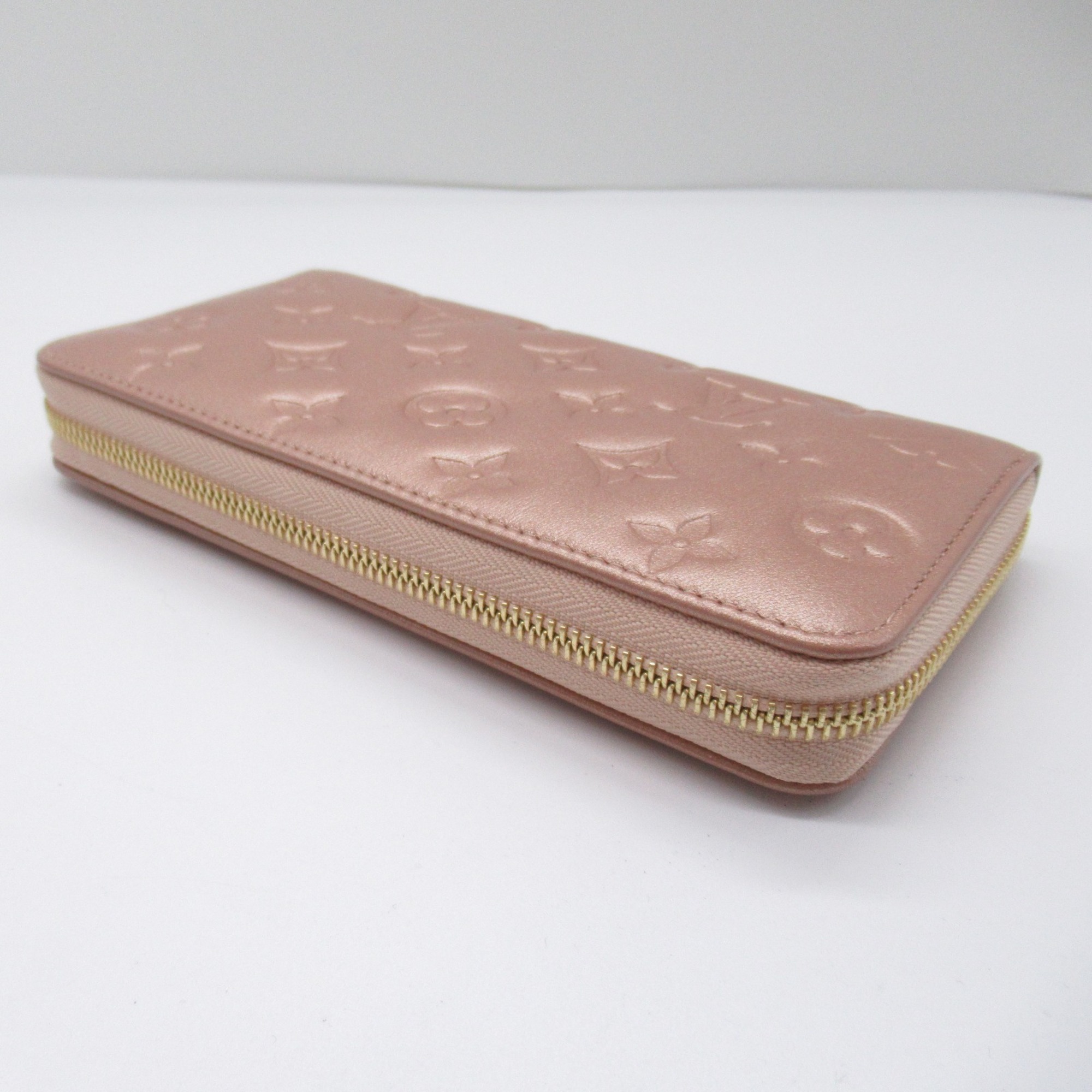 Louis Vuitton LOUIS VUITTON Zippy Wallet Round Long LV Circle Women's Rose Gold M81708