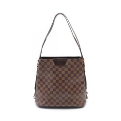 Louis Vuitton LOUIS VUITTON Cabas Rivington Damier Ebene Shoulder Bag Coated Canvas Leather Women's Brown N41108