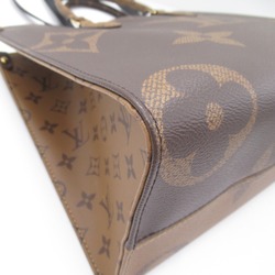 LOUIS VUITTON On the Go MM Bag, Coated Canvas, Monogram Giant, Women's, Brown, M45321