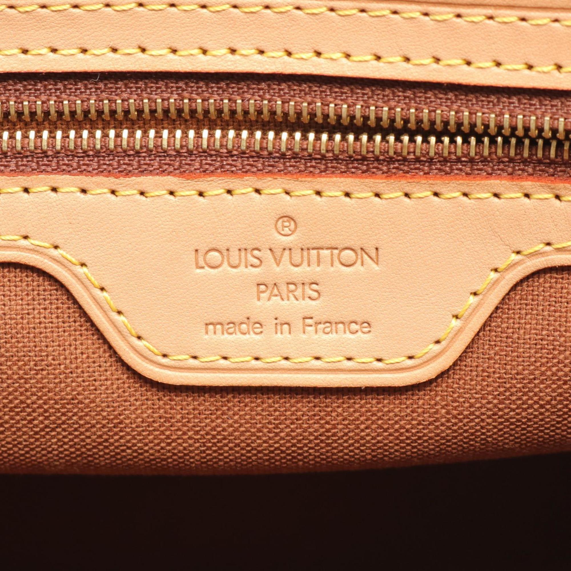 Louis Vuitton LOUIS VUITTON Cabas Piano Monogram Shoulder Bag Coated Canvas Leather Women's Brown M51148