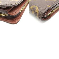 Louis Vuitton LOUIS VUITTON Compact Zip Bi-fold Wallet Coated Canvas Monogram Men's Women's Brown M61667