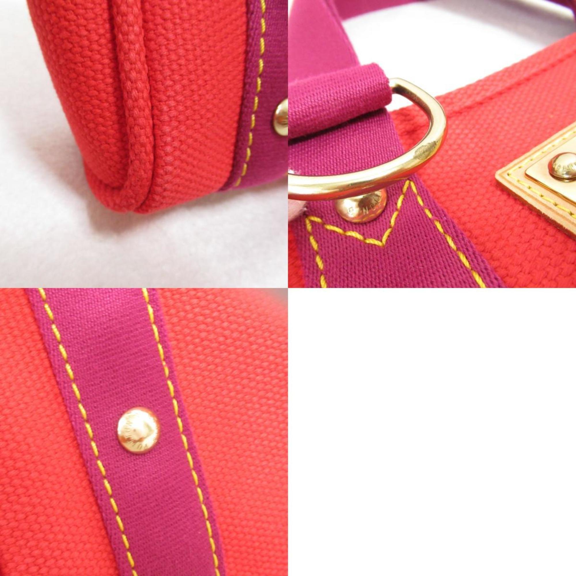 Louis Vuitton LOUIS VUITTON Cabas PM Bag Canvas Antigua Women's Red M40037