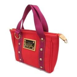 Louis Vuitton LOUIS VUITTON Cabas PM Bag Canvas Antigua Women's Red M40037