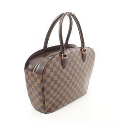 Louis Vuitton LOUIS VUITTON Saria Horizontal Damier Ebene Handbag Bag Coated Canvas Leather Women's Brown N51282