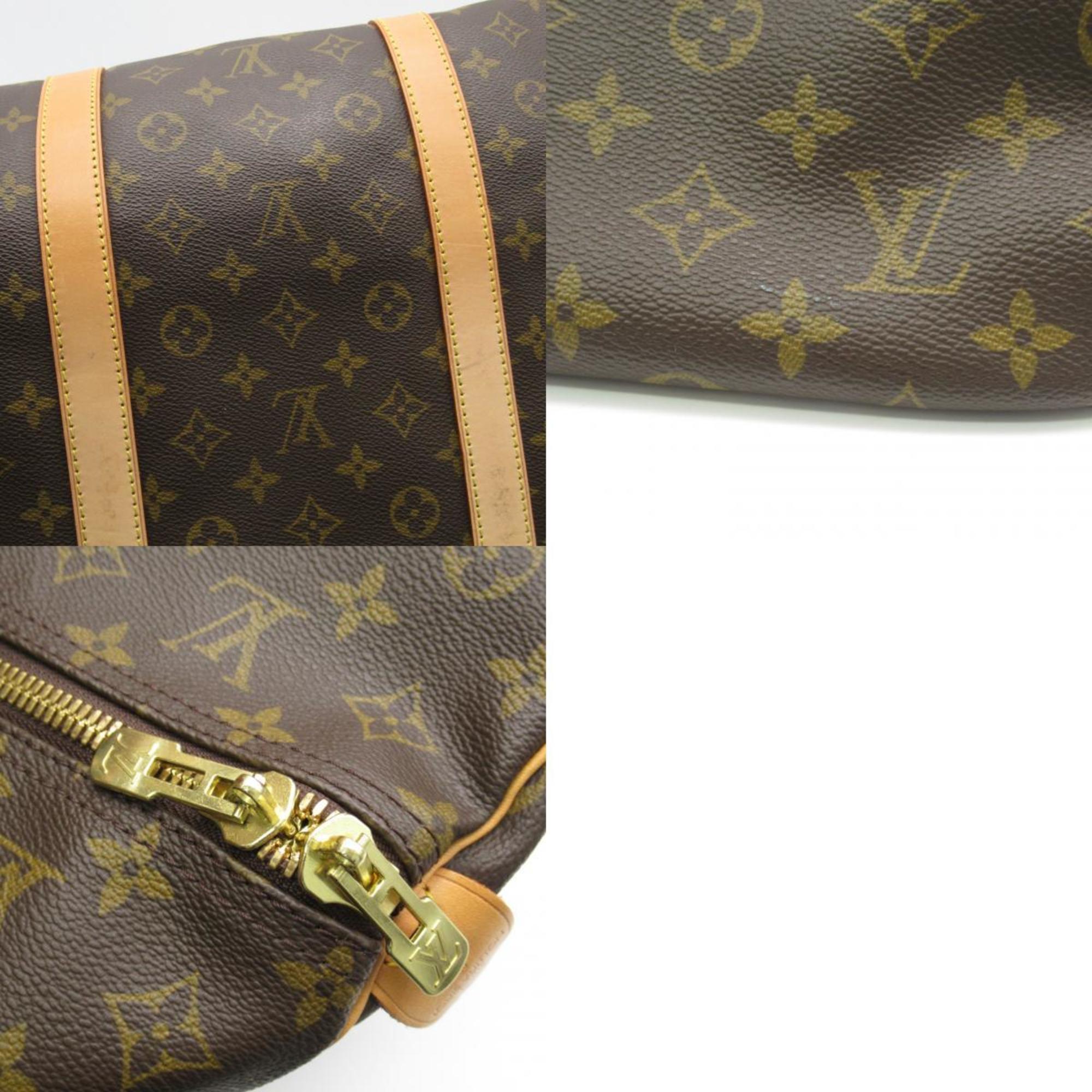 Louis Vuitton LOUIS VUITTON Keepall 60 Boston Bag Coated Canvas Monogram Men's Women's Brown M41422