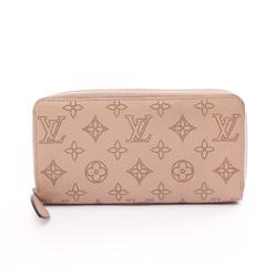 Louis Vuitton LOUIS VUITTON Zippy Wallet Mahina Magnolia Round Long Leather Women's Pink M61868