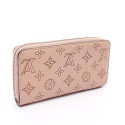 Louis Vuitton LOUIS VUITTON Zippy Wallet Mahina Magnolia Round Long Leather Women's Pink M61868