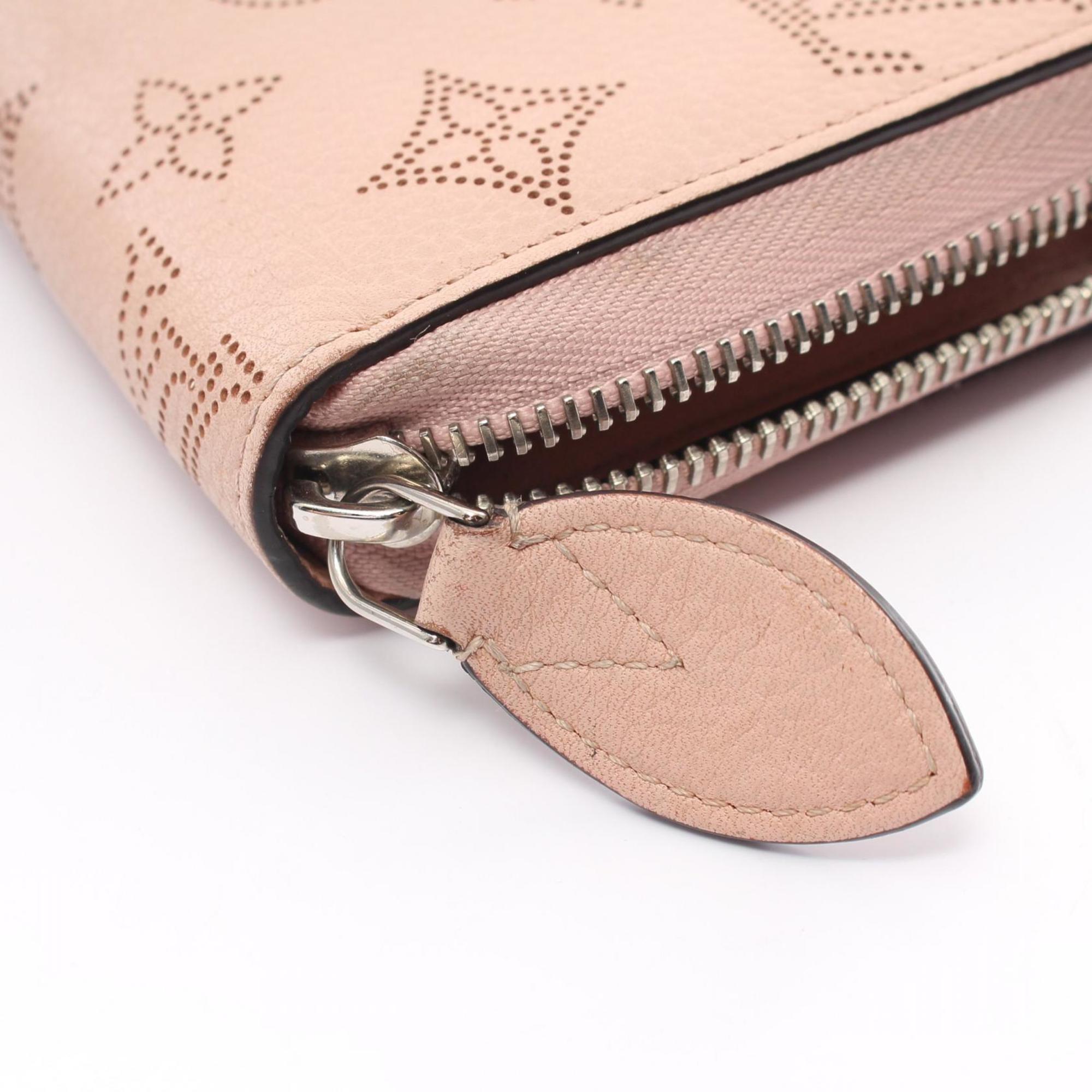 Louis Vuitton LOUIS VUITTON Zippy Wallet Mahina Magnolia Round Long Leather Women's Pink M61868