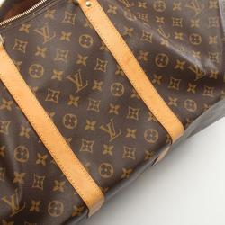 Louis Vuitton Keepall Bandouliere 60 Boston Bag, Coated Canvas, Leather, Monogram, Men's, Women's, Brown, M41412