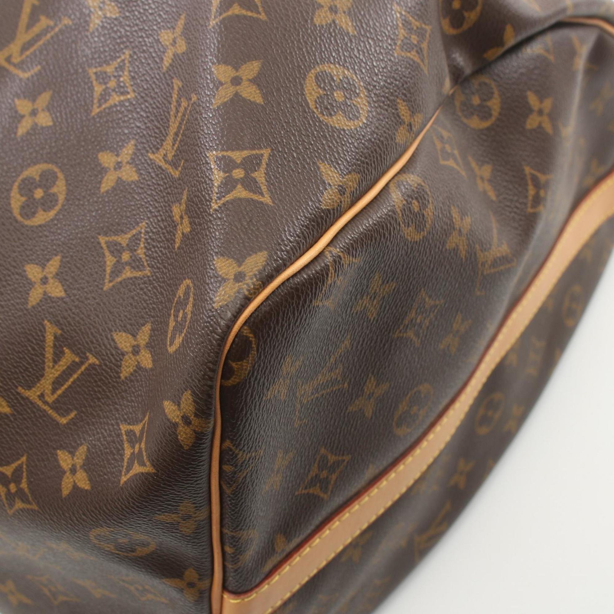 Louis Vuitton Keepall Bandouliere 60 Boston Bag, Coated Canvas, Leather, Monogram, Men's, Women's, Brown, M41412