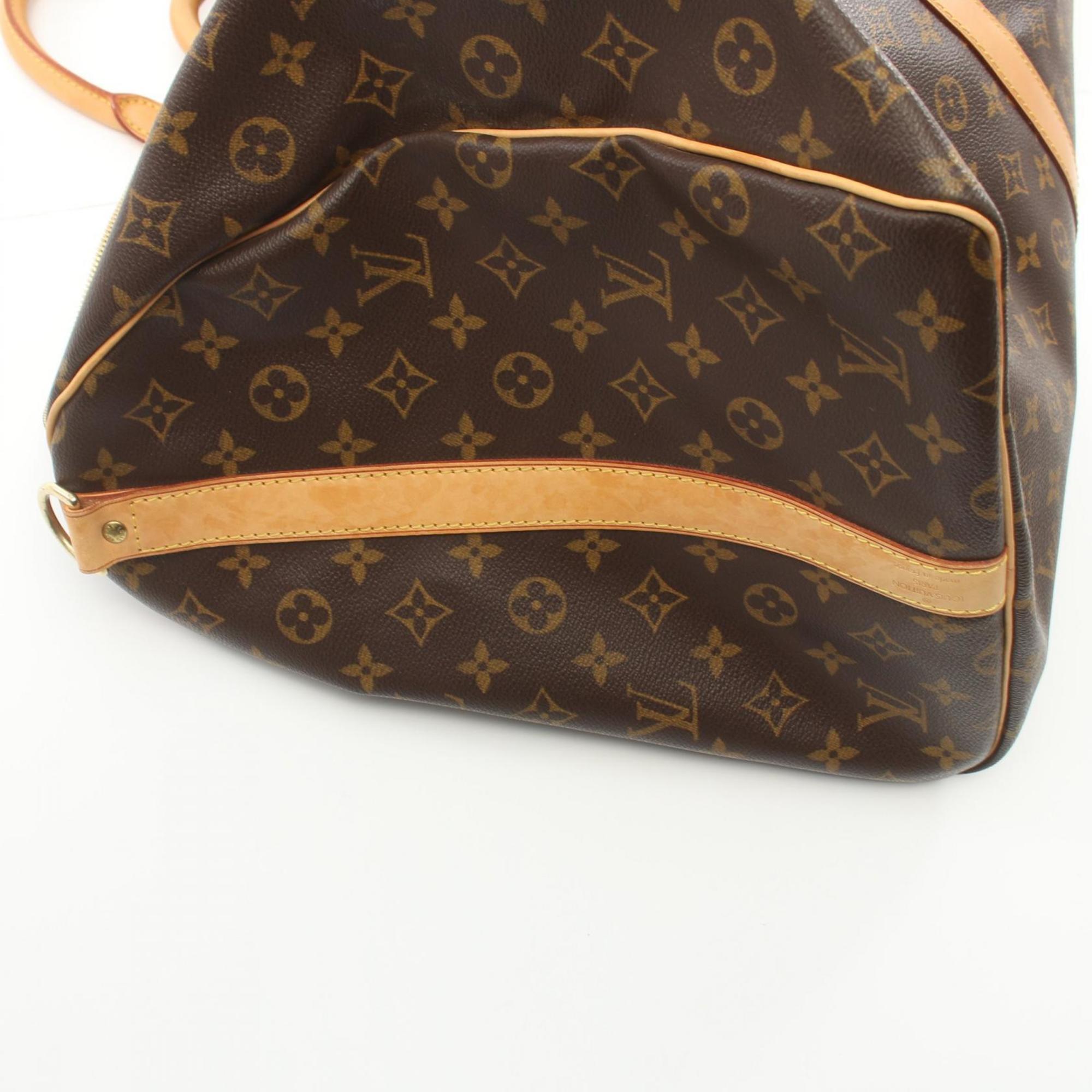 Louis Vuitton Keepall Bandouliere 60 Boston Bag, Coated Canvas, Leather, Monogram, Men's, Women's, Brown, M41412