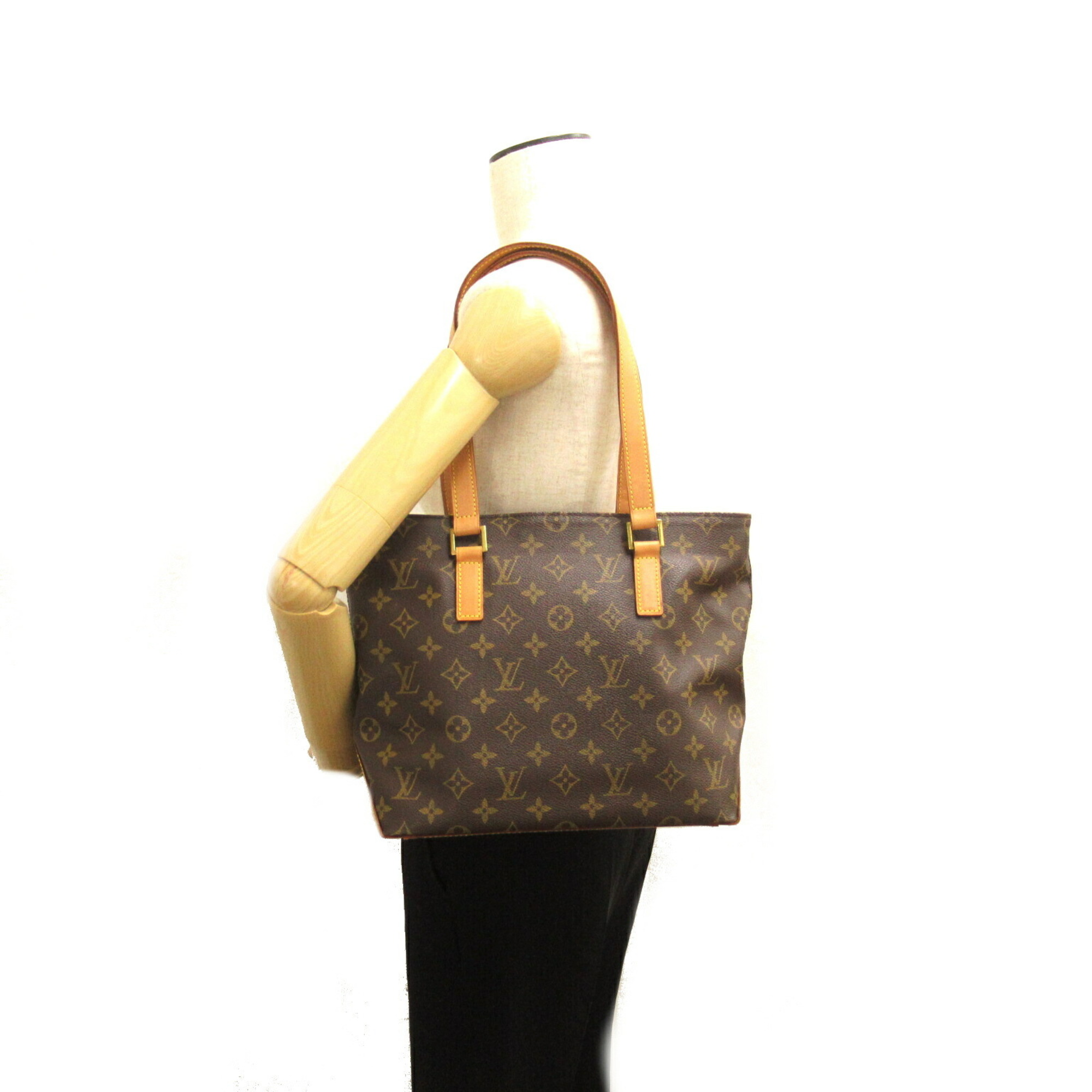 Louis Vuitton LOUIS VUITTON Cabas Piano Bag, Coated Canvas, Monogram, Women's, Brown, M51148