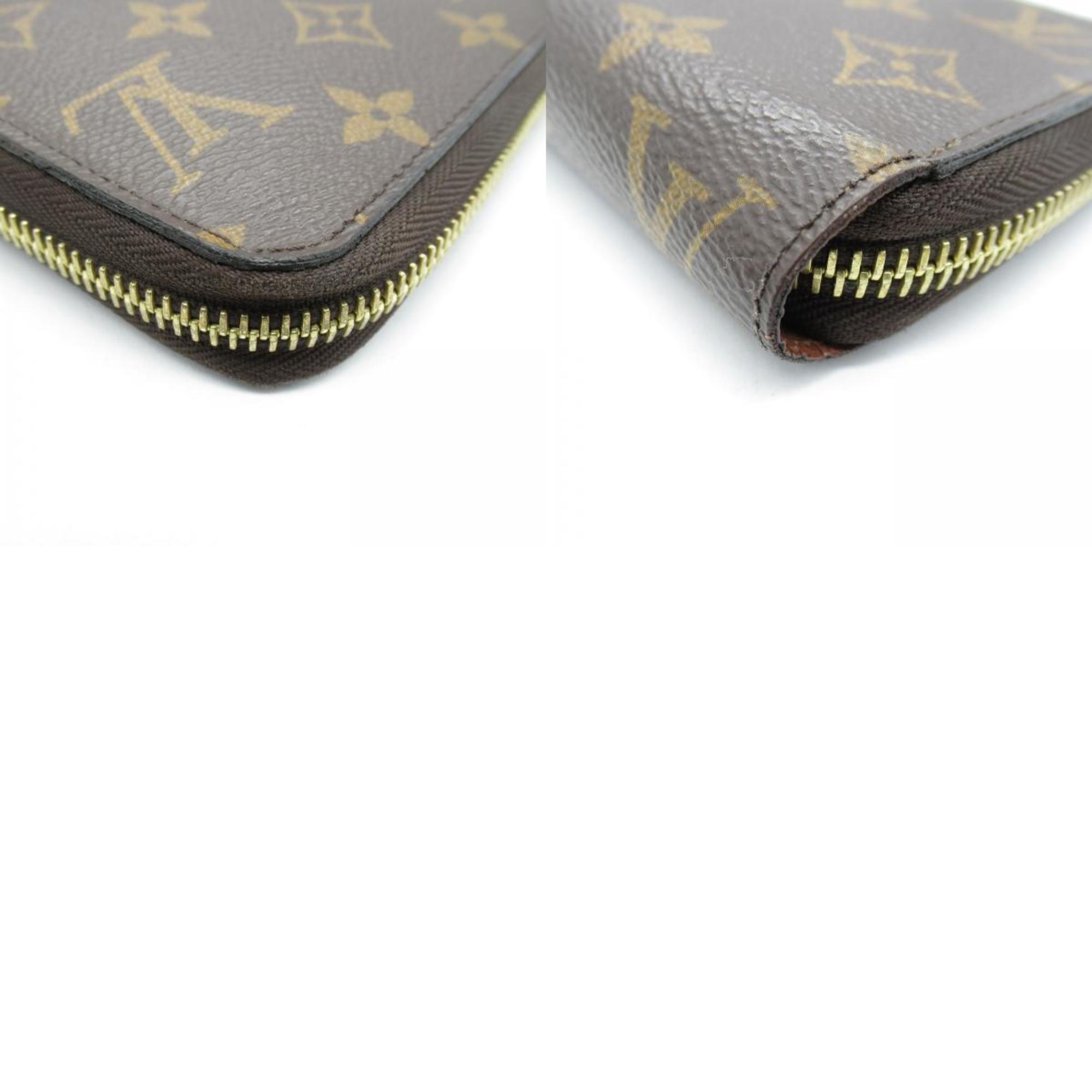 Louis Vuitton LOUIS VUITTON Zippy Wallet Round Long Coated Canvas Monogram Men's Women's Brown M42616