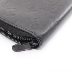 Louis Vuitton LOUIS VUITTON Zippy Wallet Vertical Monogram Shadow Round Long Leather Men's Black M62902