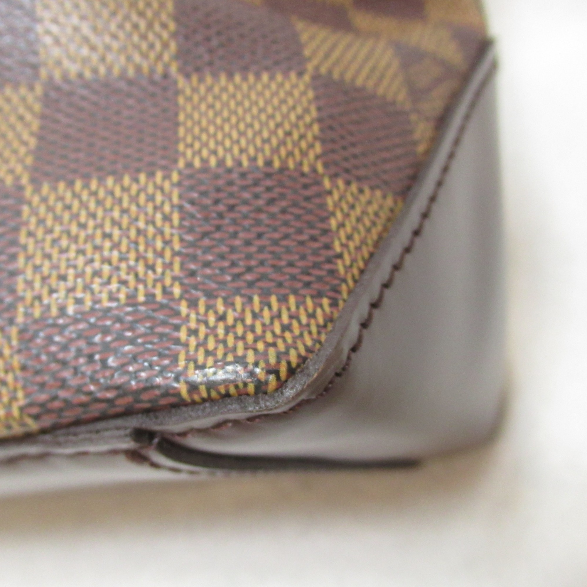 Louis Vuitton LOUIS VUITTON Cabas Piano Bag Coated Canvas Damier Women's Brown N51187