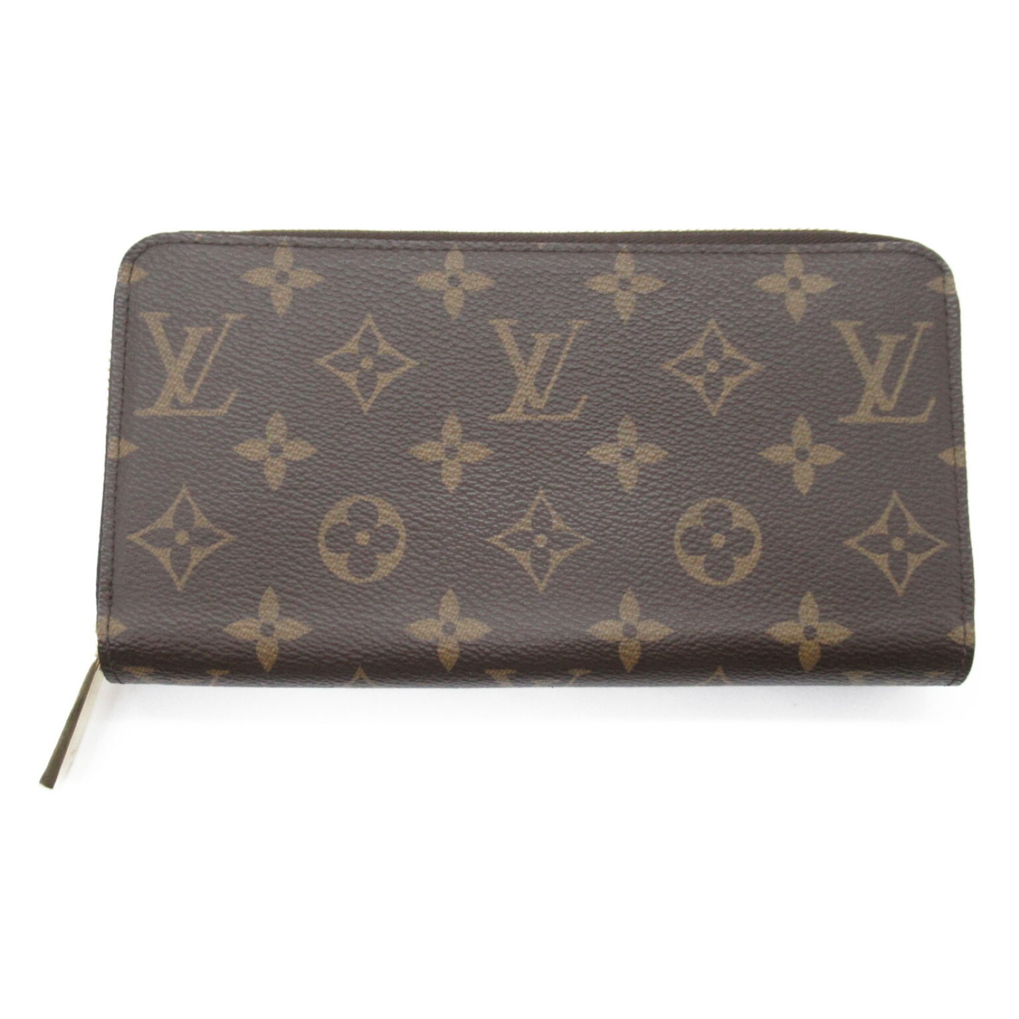 Louis Vuitton LOUIS VUITTON Zippy Wallet Round Long Coated Canvas Monogram Women's Brown M42616