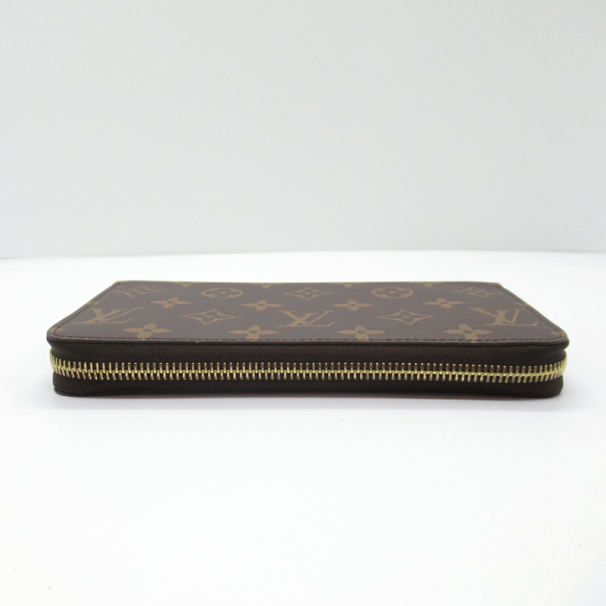 Louis Vuitton LOUIS VUITTON Zippy Wallet Round Long Coated Canvas Monogram Women's Brown M42616