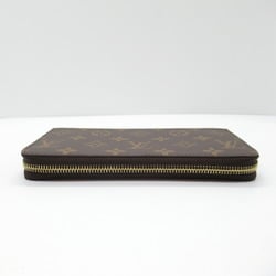 Louis Vuitton LOUIS VUITTON Zippy Wallet Round Long Coated Canvas Monogram Women's Brown M42616