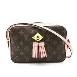 Louis Vuitton LOUIS VUITTON Saintonge Shoulder Bag Coated Canvas Monogram Women's Brown Pink M44442