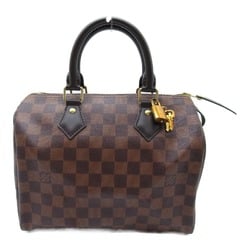 Louis Vuitton Speedy 25 Handbag Bag Coated Canvas Damier Women's Brown N41365