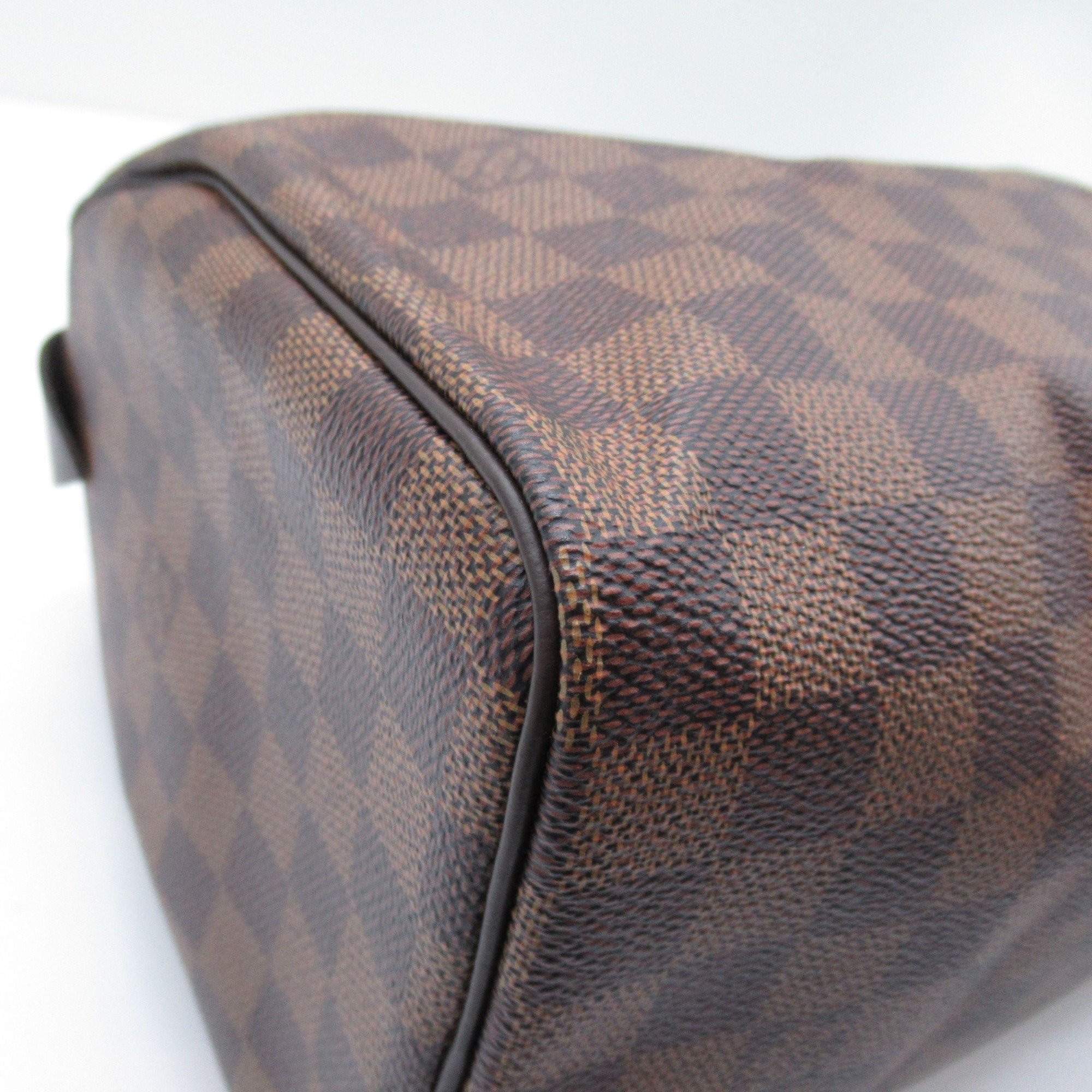 Louis Vuitton Speedy 25 Handbag Bag Coated Canvas Damier Women's Brown N41365