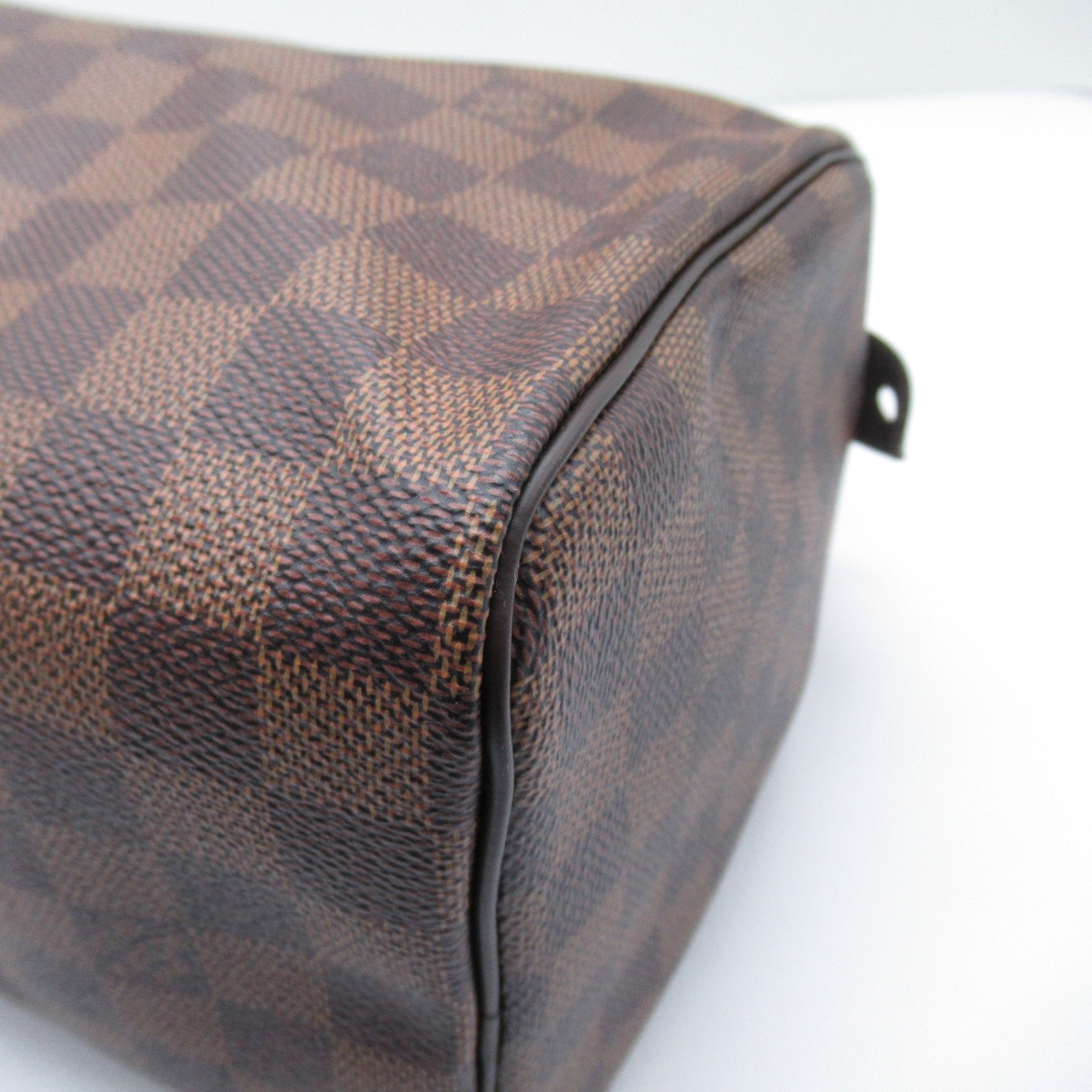 Louis Vuitton Speedy 25 Handbag Bag Coated Canvas Damier Women's Brown N41365