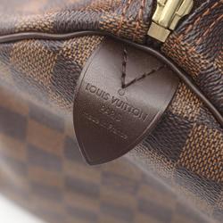 Louis Vuitton Speedy 30 Damier Ebene Handbag Bag Coated Canvas Leather Women's Brown N41531