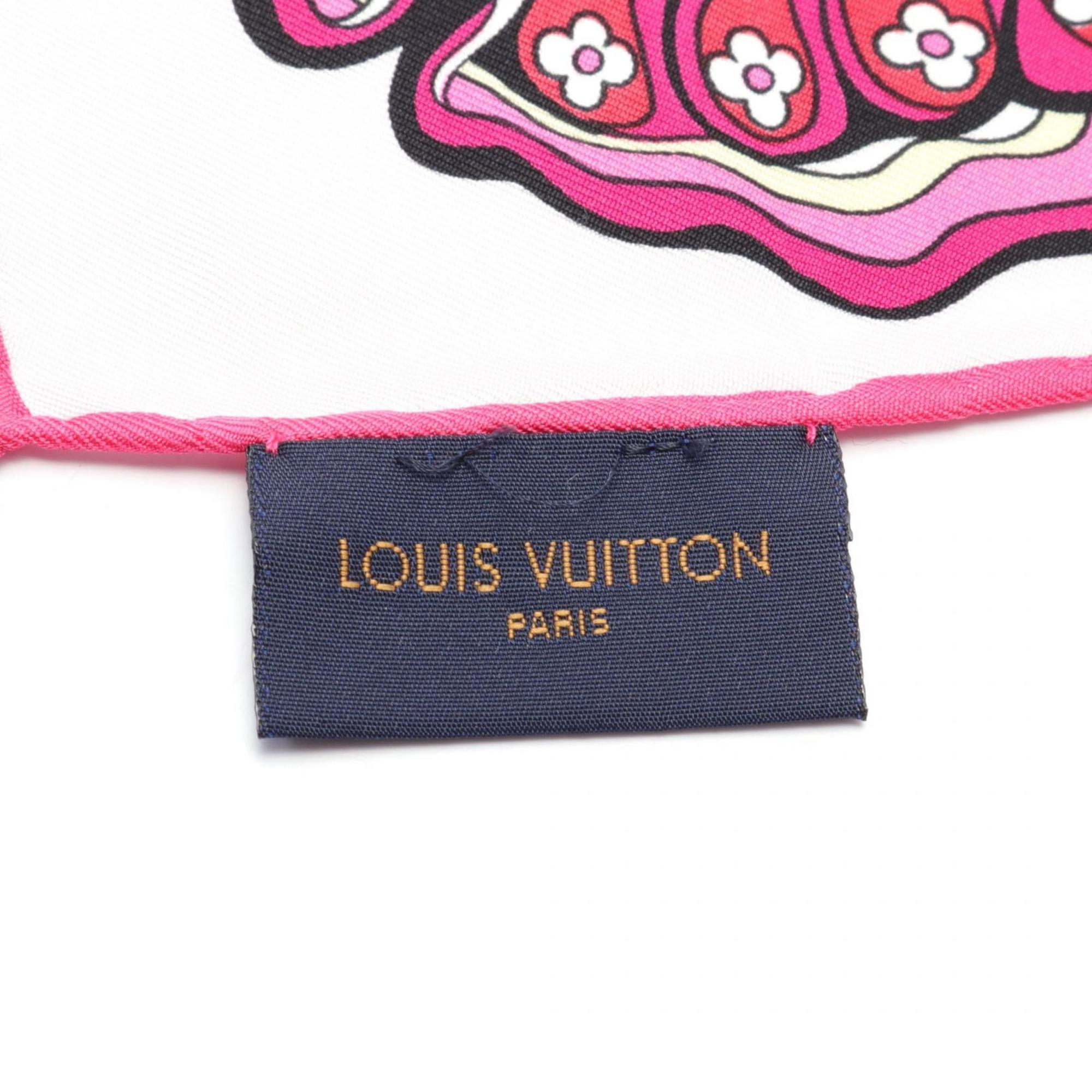 Louis Vuitton LOUIS VUITTON Scarf Silk Women's Pink Multicolor M71420