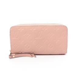 Louis Vuitton LOUIS VUITTON Zippy Wallet Monogram Empreinte Rose Poodle Round Long Leather Women's Pink M64090