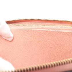 Louis Vuitton LOUIS VUITTON Zippy Wallet Monogram Empreinte Rose Poodle Round Long Leather Women's Pink M64090